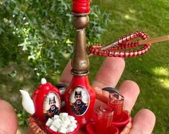 Handmade Miniature Hookah Tray Persian Turkish Magnet