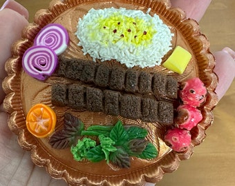 Chelo Kabab Tray Handmade Miniature Gift Magnet Nowruz
