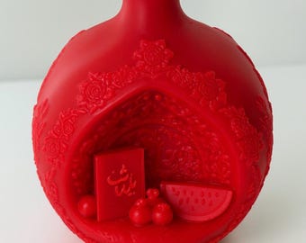 Decoración hecha a mano Diseño de mesa Regalo yalda Granada Navidad