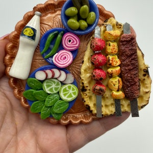 Kabab Tray Handmade Miniature Gift Magnet Nowruz