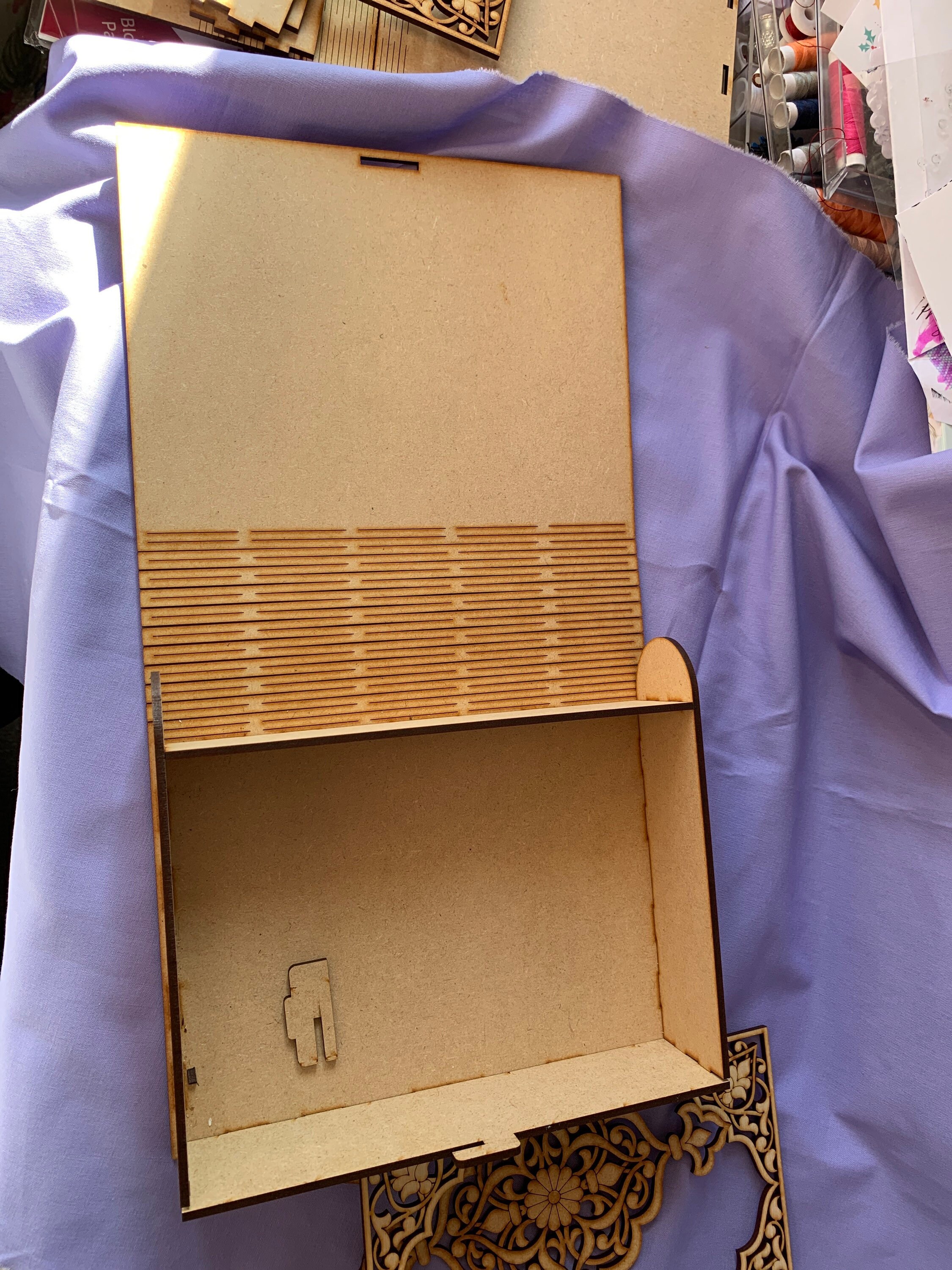 Make Your Own MDF Book Box DIY Craft Kit Handmade Etsy