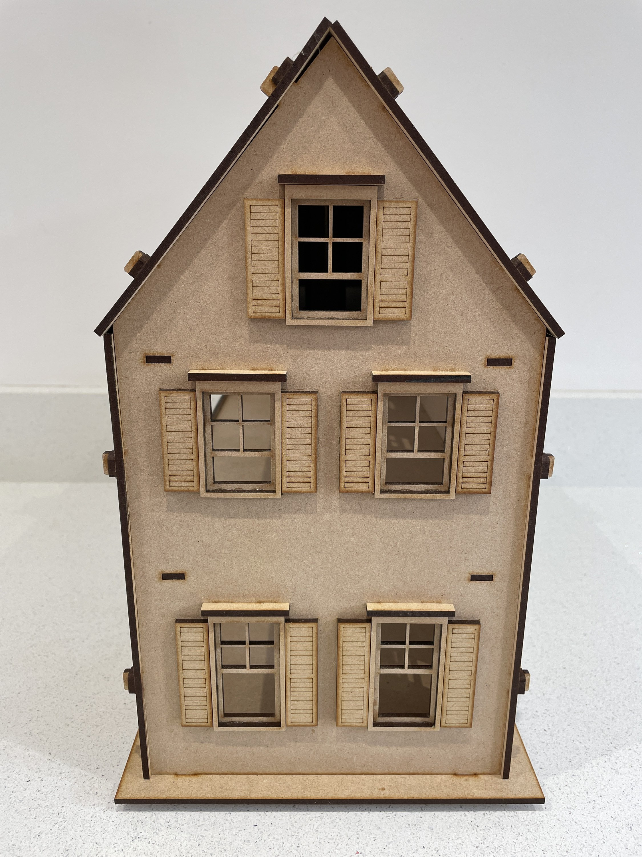 Blanc uni Creez votre propre MDF Dolls House Kit maison de poupee miniature a lechelle 1 12 projet dartisanat modelisme pour enfants bricolage peinture decorer 1 24 Etsy France