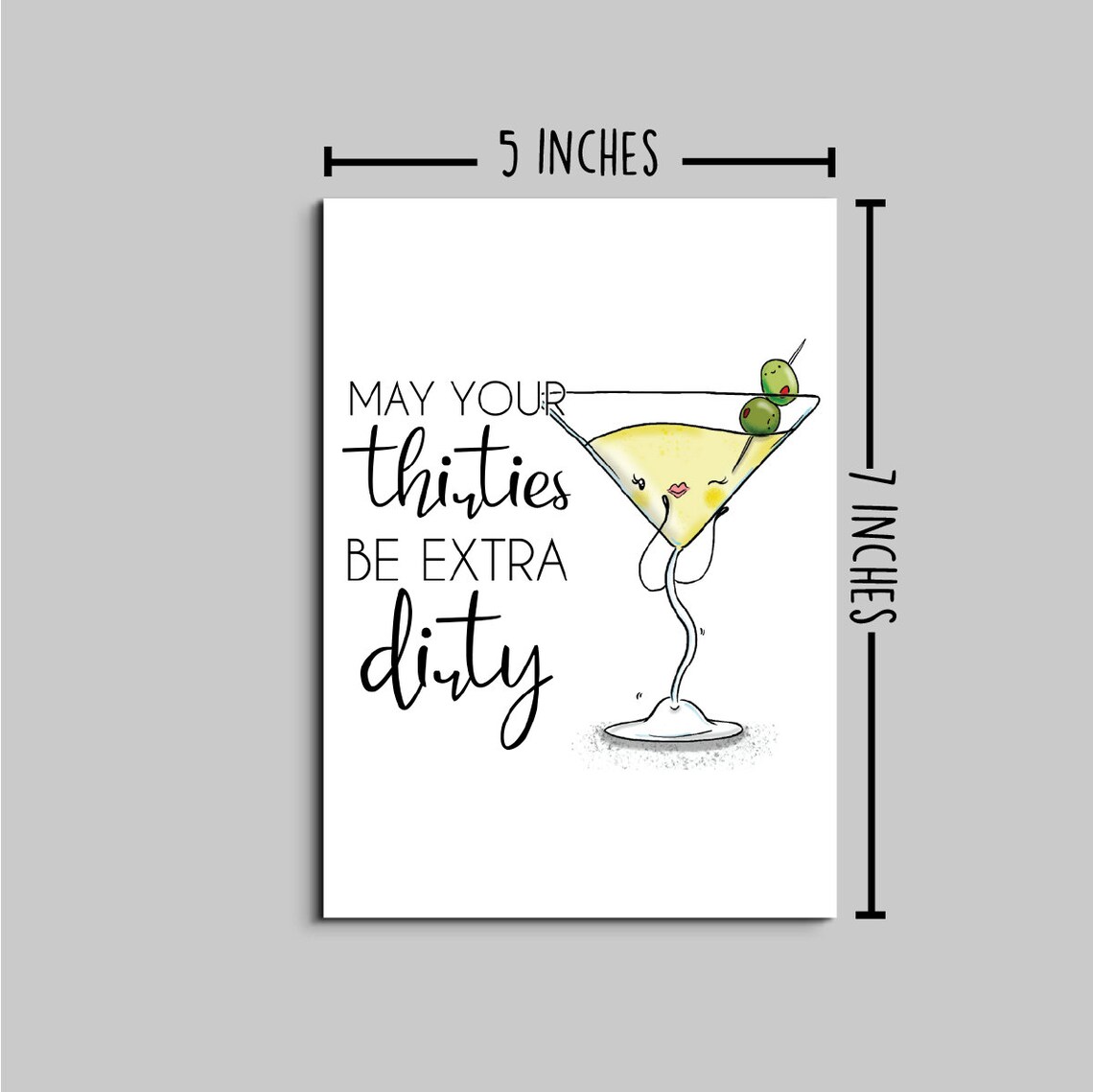 30th Birthday Card Dirty 30 Printable Cards Birthday Card - Etsy
