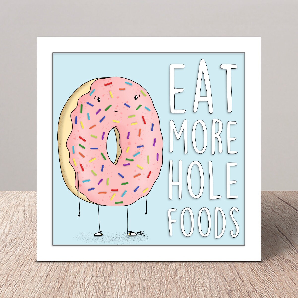 Hole Foods Card Pun Cards Funny Birthday Card Food Puns Etsy