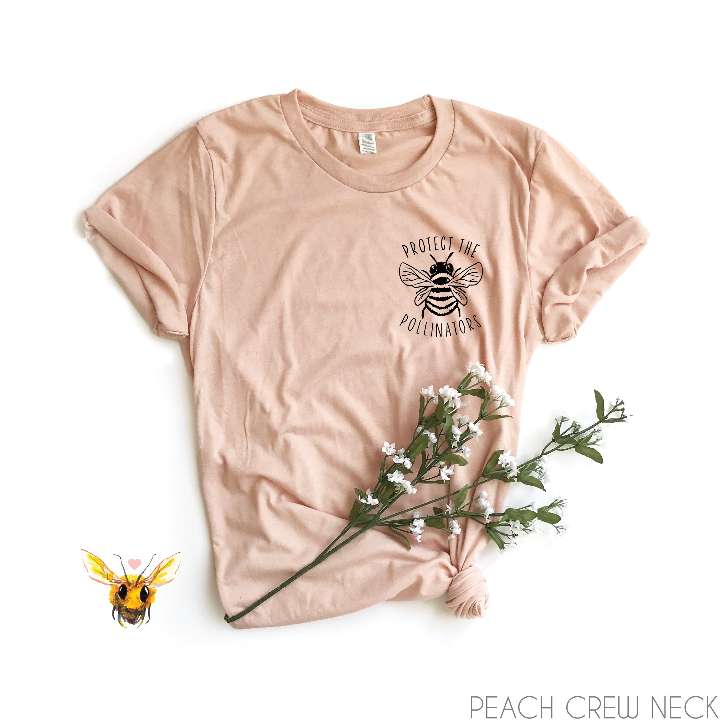 Bee Shirt, Save The Bees, Bee Gift, Honey Bee, Vegan Shirt, Vegan Clo…
