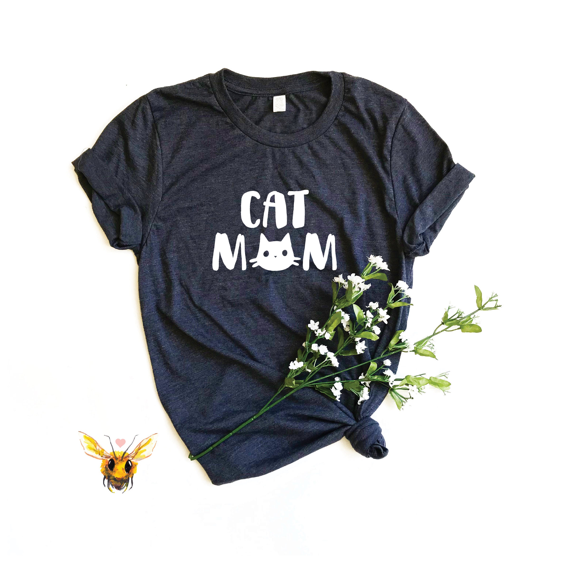 Cat Mom Cat Shirt Cat T Shirt Cat Tshirt Cat T-shirt | Etsy