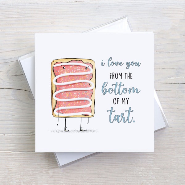 I Love You Card, Poptart Card, Valentines Day Cards, Valentines Day Card, Pun Cards, Funny Valentines Day Card, Anniversary Card, Food Pun