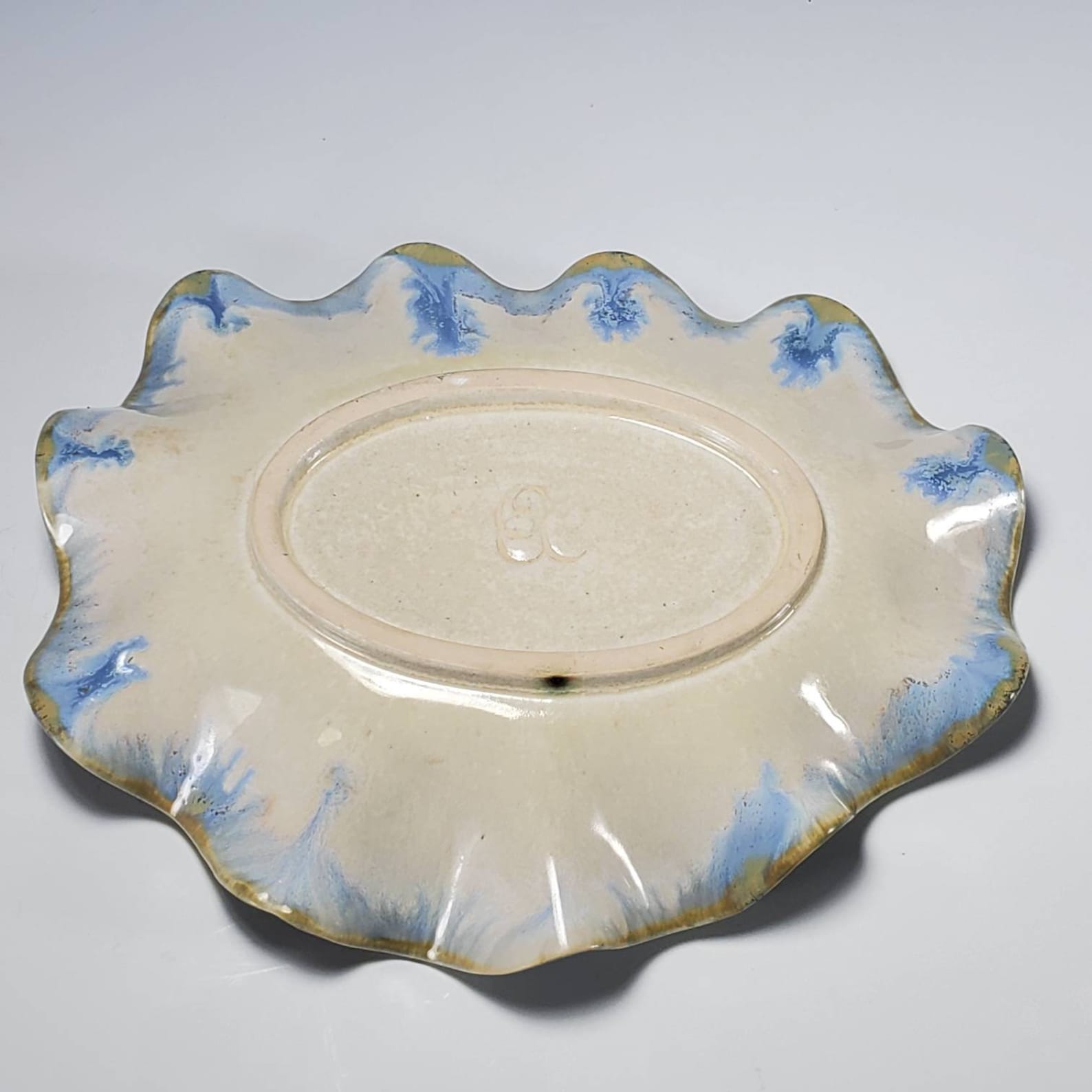 Decorative Ceramic Fluted Bowl Etsy