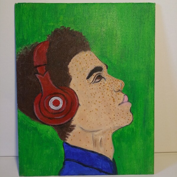 Cameron Boyce Portrait acrylic painting Fan Art