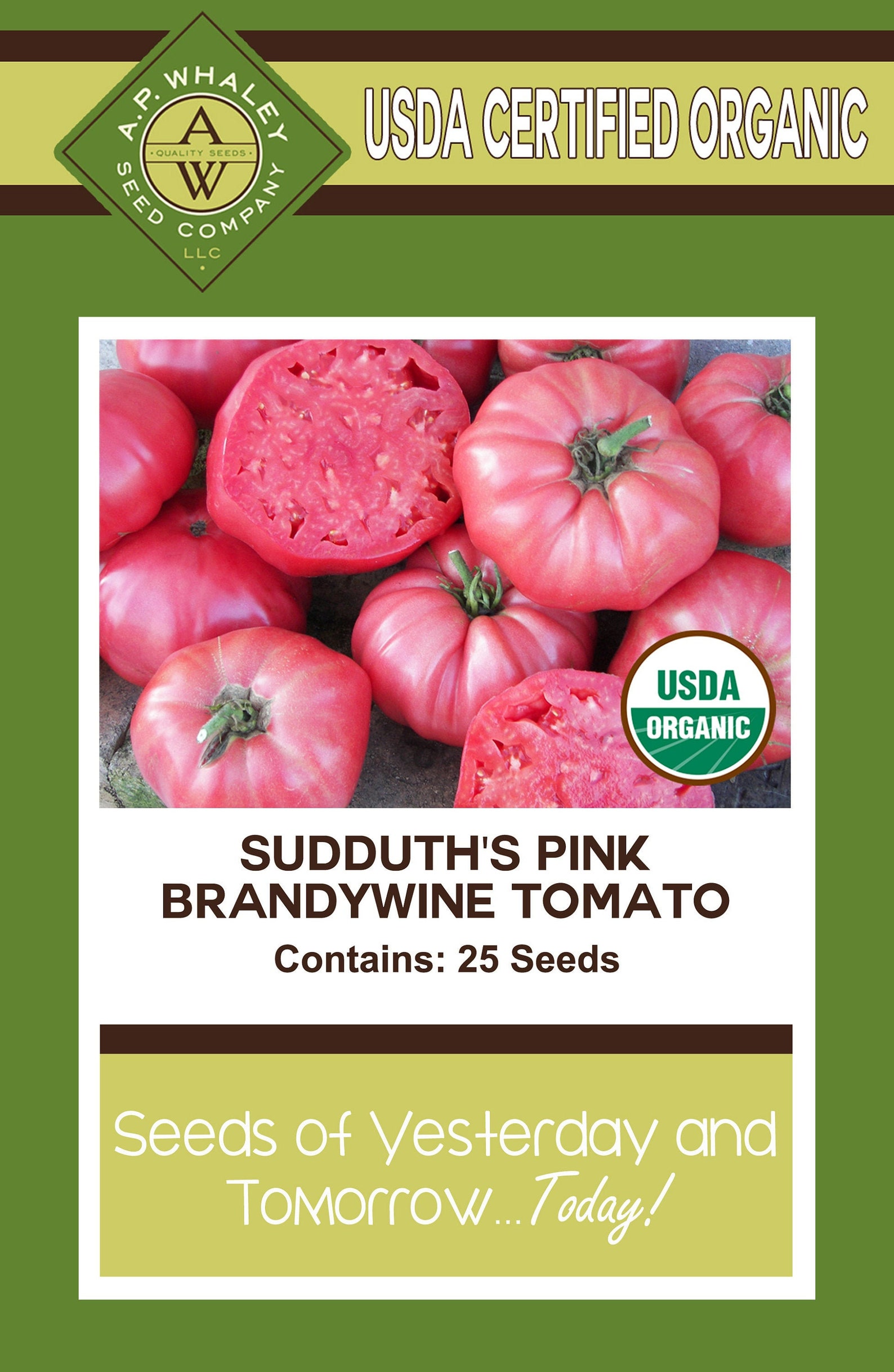 Sudduth's Pink Brandywine Tomato Seed 25 Seeds Etsy