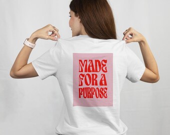 Hecho con un propósito, Descarga digital hecha con un propósito, Hecho con un propósito PNG, PNG cristiano, Sublimación cristiana,