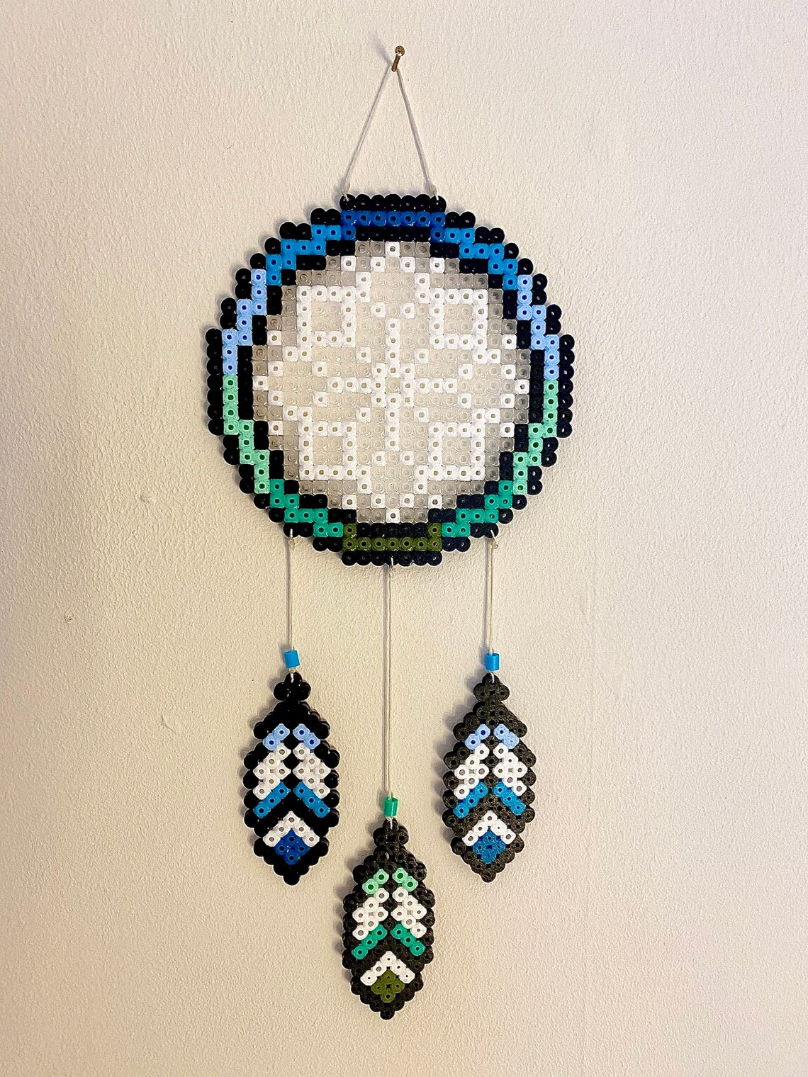 Dream catcher Hama Beads Perler Beads Dreamcatcher Etsy