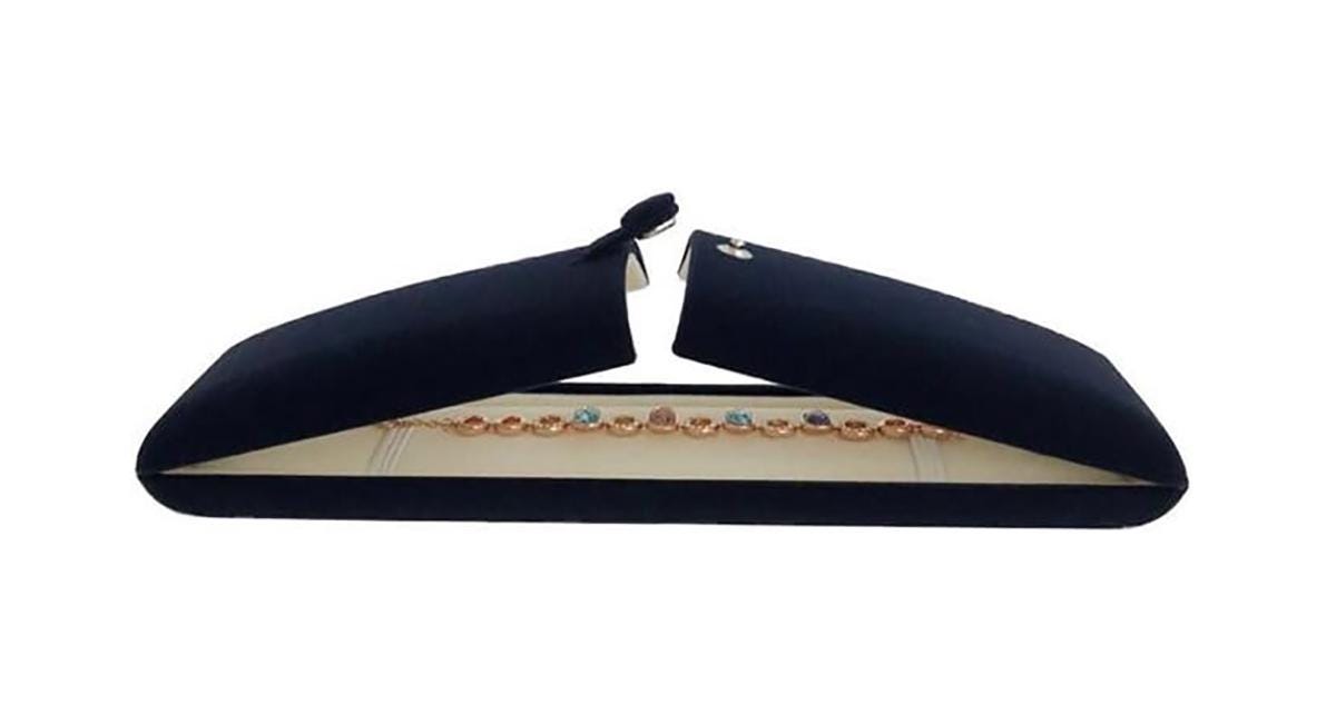 Bracelet\'s, head bands, jewlery boxes Amazon.com: Ecation 12 Pcs Velvet Bracelet Box Classic Black  main image 2