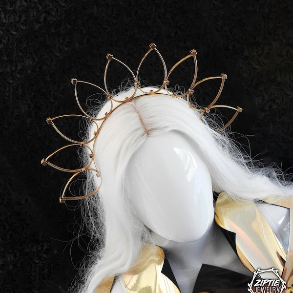 rhinestone halo headpiece