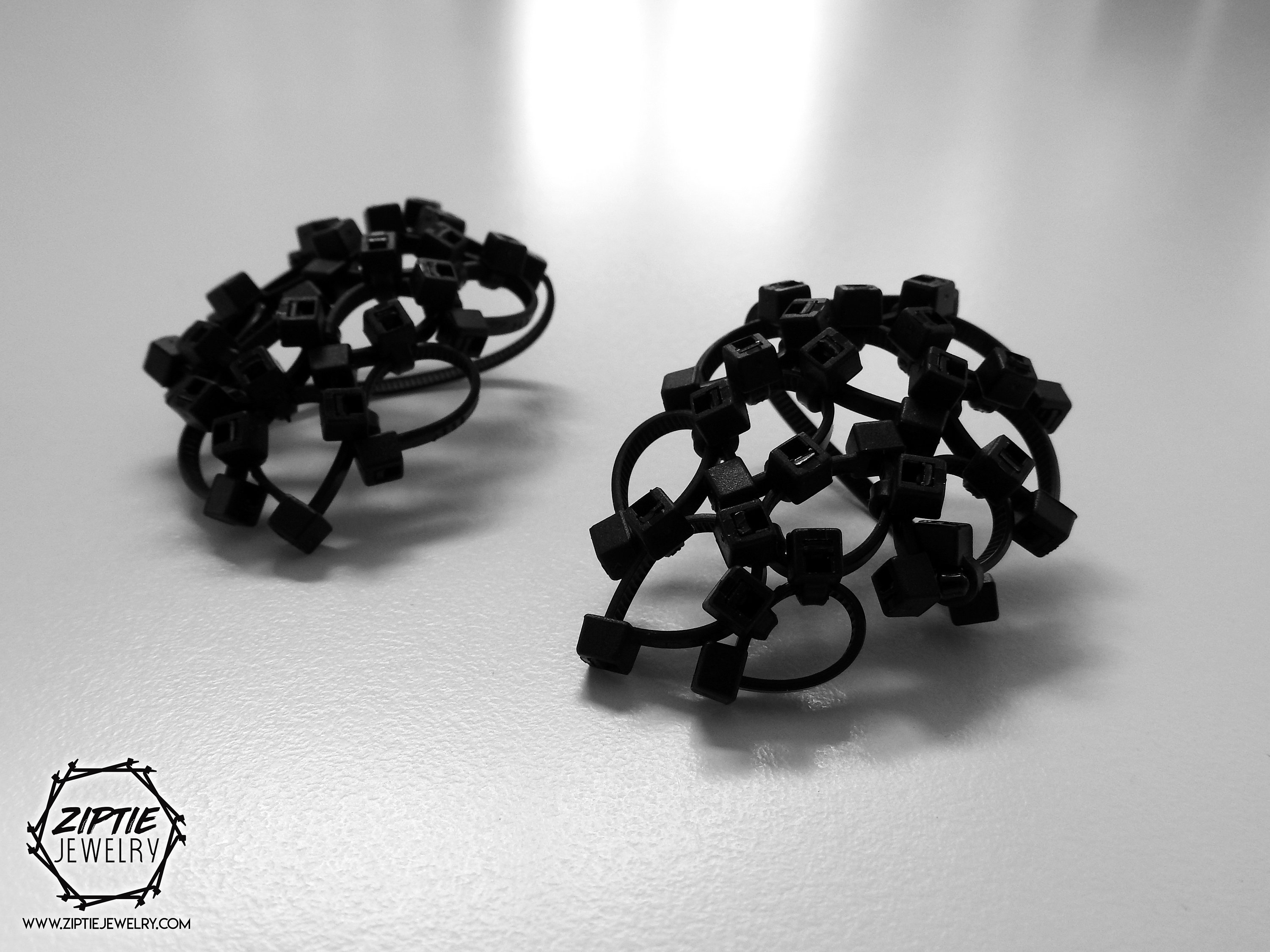 Zip Tie Ear Cuff Ear Wrap / Non Pierced Ear Cuff / Black Ear Etsy