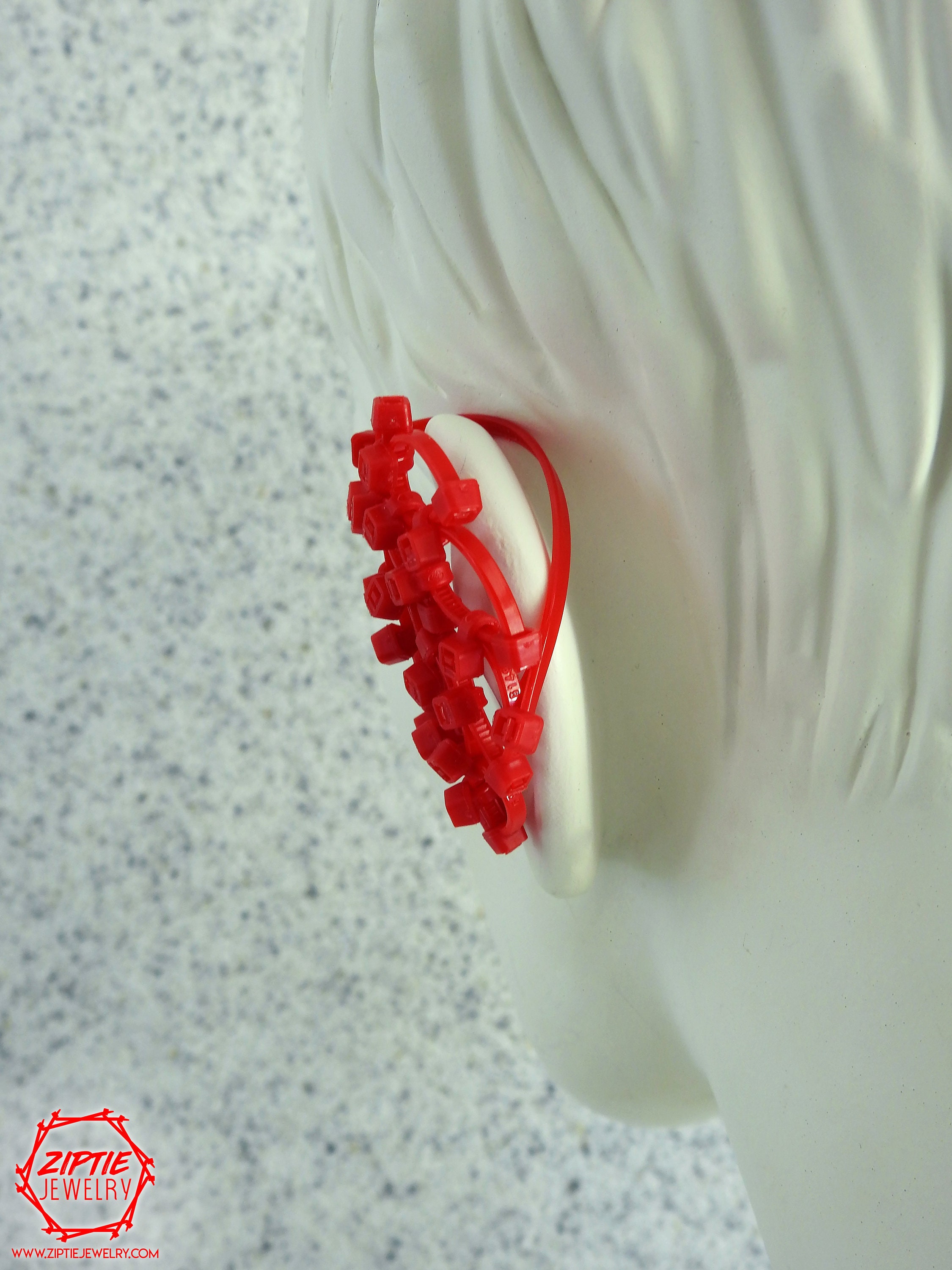 Zip Tie Ear Cuff Ear Wrap / Non Pierced Ear Cuff / Black Ear Etsy