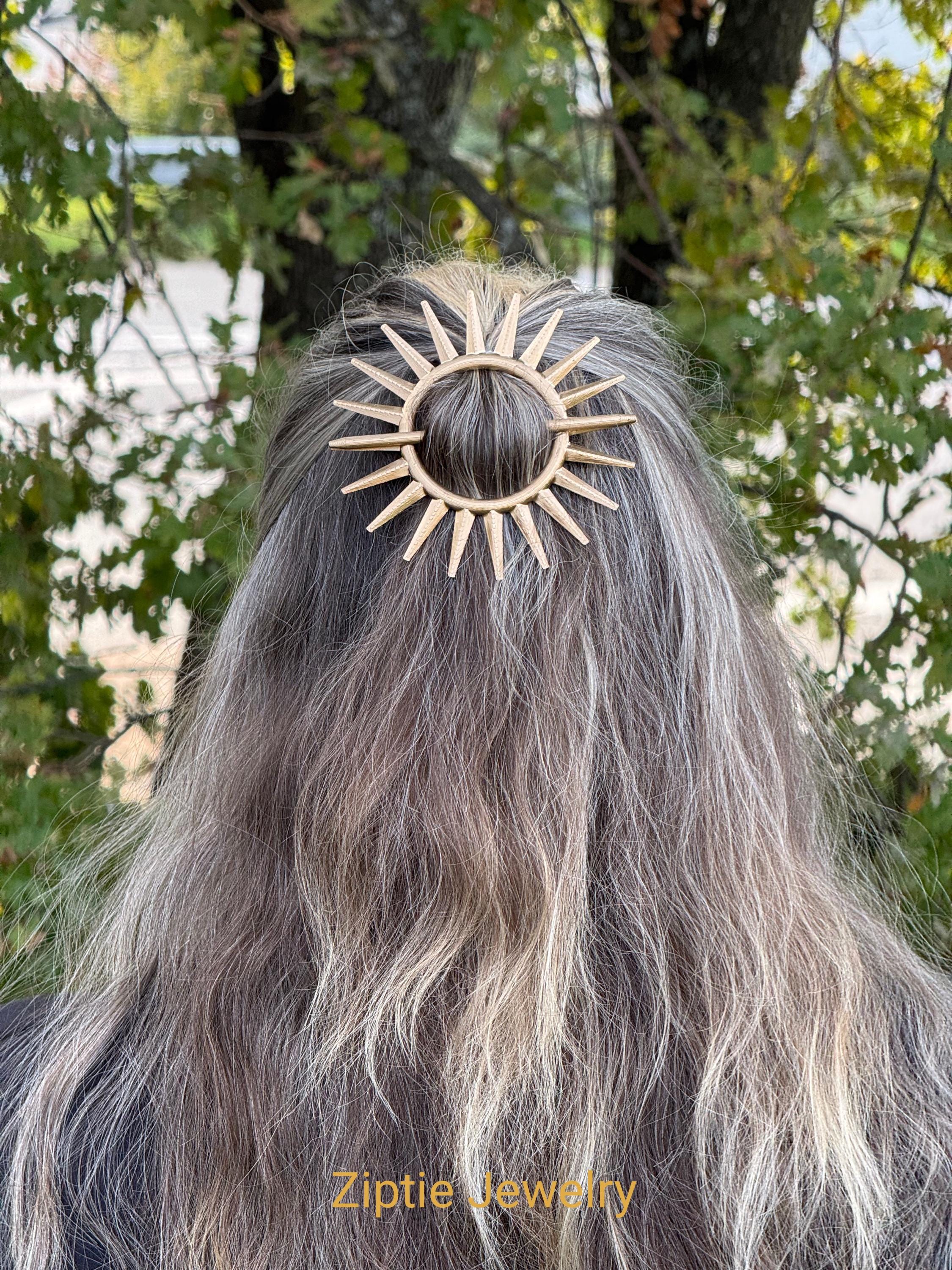Sun Burst Hair Pin - Etsy display picture 1