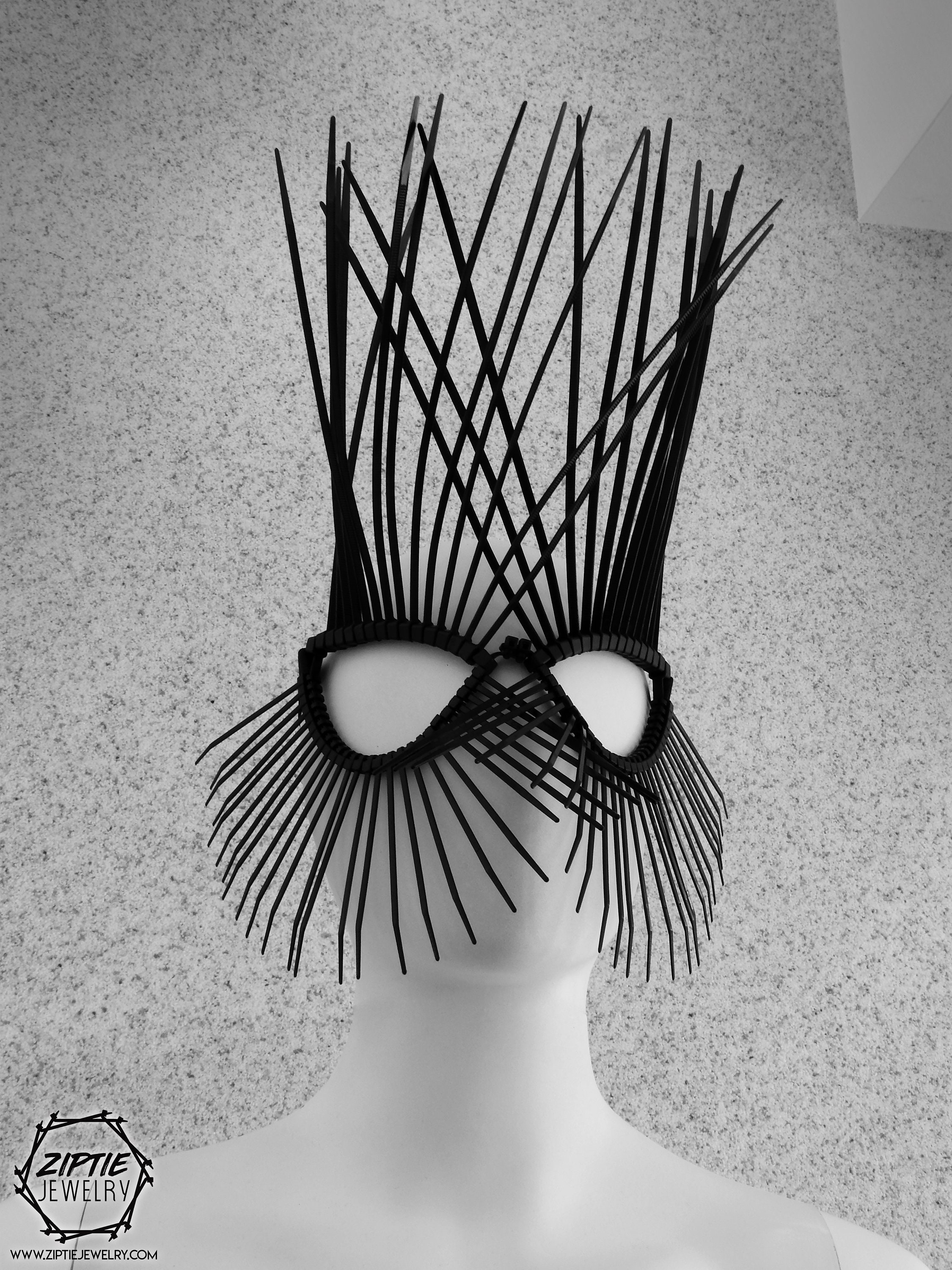 Black Zip Tie Mask / Masquerade Mask / Costume Mask / Unisex - Etsy ...