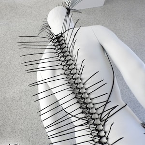 Spike Costume Spine / Zip Tie Cosplay Spine / Spinebone Armour