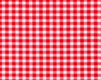 Tecido xadrez vermelho, tecido para patchwork, tecido para vestuário, materiais para artesanato, material para costura, tecido estilo fazenda, tecido rústico, por jarda/meia jarda/quarto de jarda