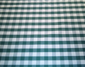 Gingham Check, Tessuto Homespun, Green Check, Tessuto Primitivo/Americano, Tessuto Per tovaglia, Tessuto Rustico, Tessuto Casale, Tessuto Country