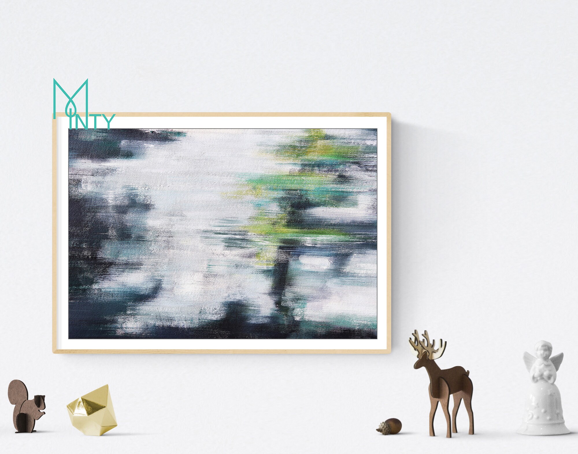 Bedroom Wall Art Print Abstract Landscape Print Download Art | Etsy