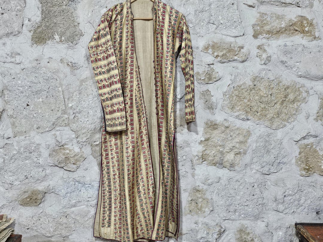 Antique Turkish Robe,ottoman ENTARI, Costume Uc Etek, Silk Anteri Robe ...