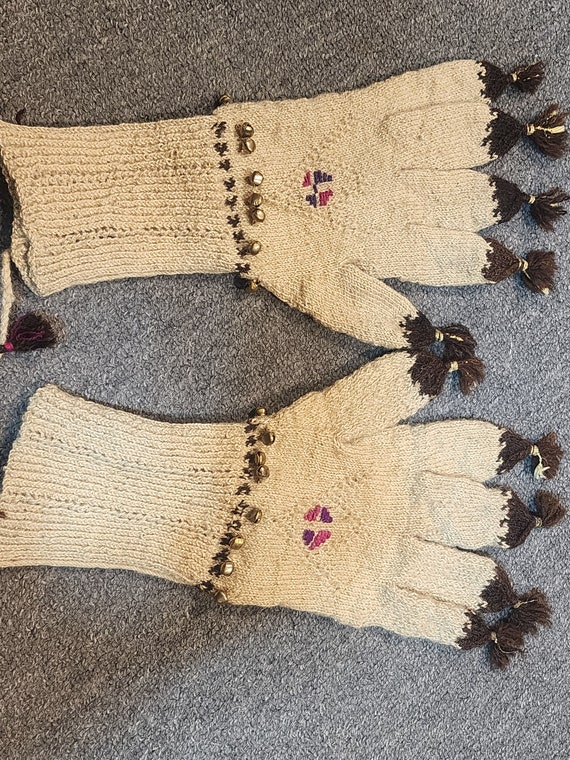 Hand-knitted wool gloves,collectible gloves,Turki… - image 4