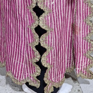 Antique Ottoman Entari, Anatlian Caftan: 19th Century Silk Robe With ...