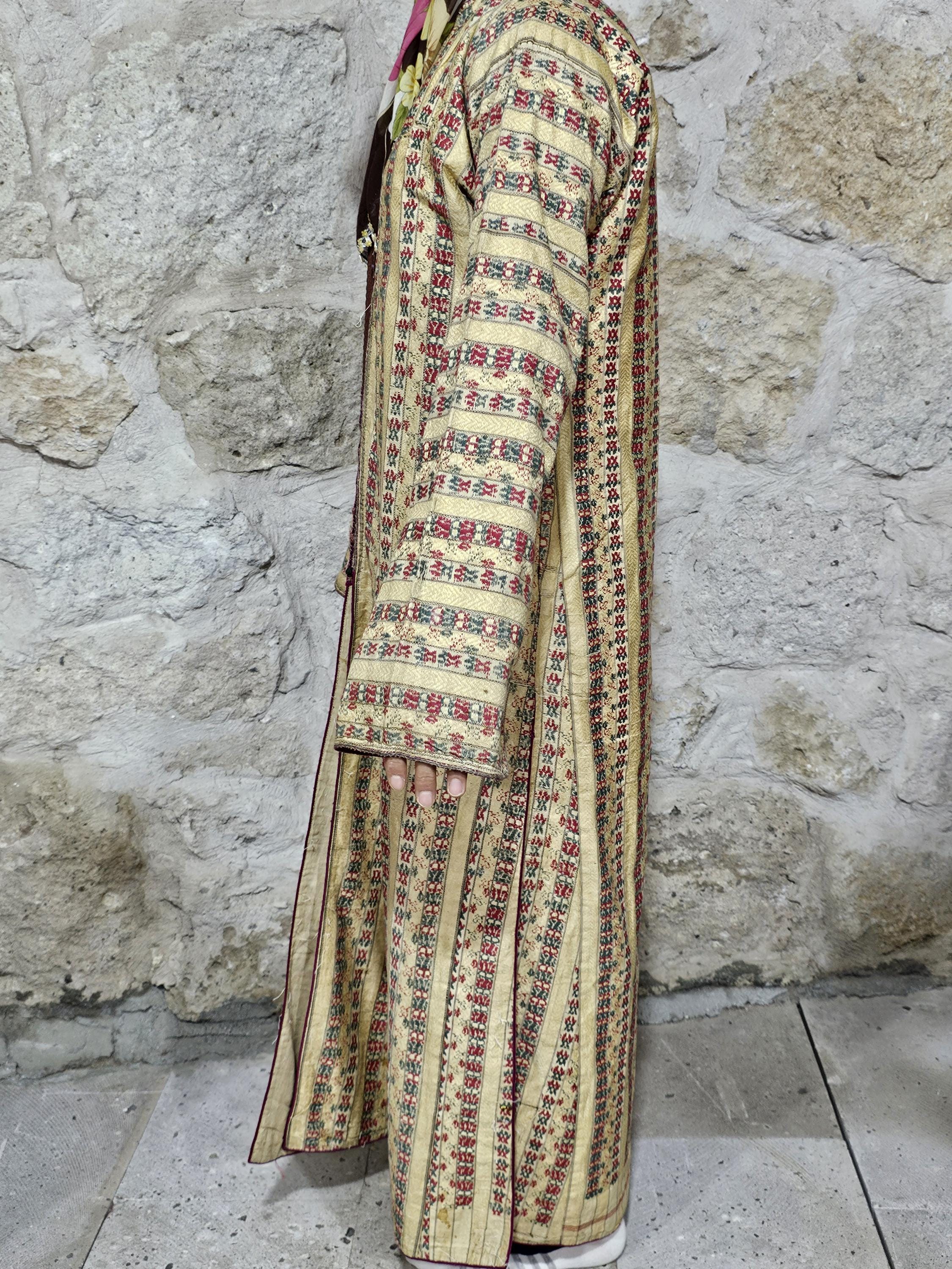 Antique Turkish Robe,ottoman ENTARI, Costume Uc Etek, Silk Anteri Robe ...
