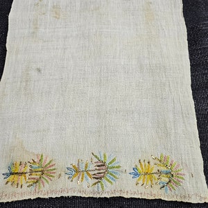 Antique silk Embroidered Textile,Handmade Antique Ottoman Textiles, Antique Embroidery Home Textiles, Gifts,Hand-knitted napkin