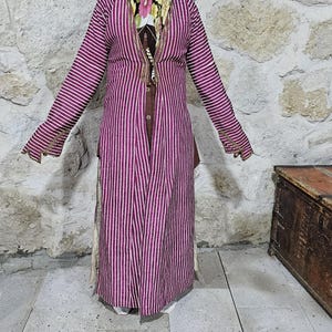 Turkish Ottoman Robe,Antique Silk Kaftan, Ottoman Style Clothing,Antique Uc Etek Dress!1354