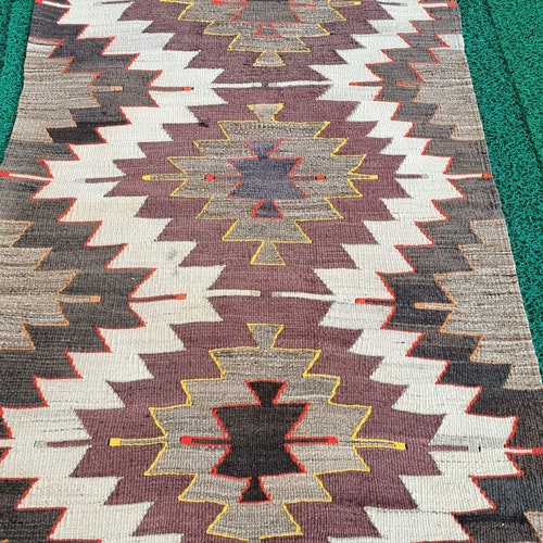 Antique shops turkish rug 2'11x4'8 feet Hand-made,Navajo pattren,rug,area turkish rug,anatolian rug,wool rug,vintage rug,floor rug/2401