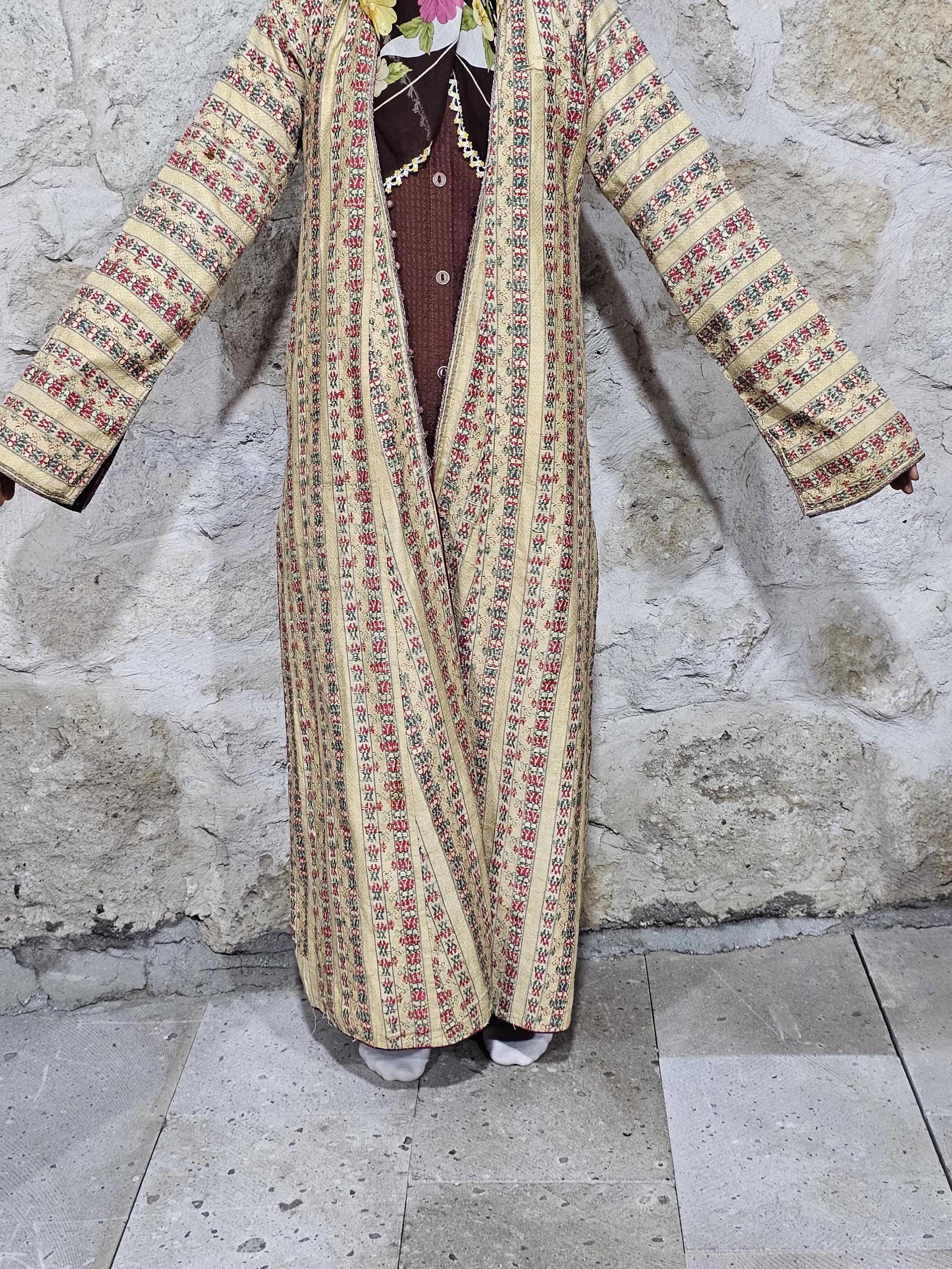 Antique Turkish Robe,ottoman ENTARI, Costume Uc Etek, Silk Anteri Robe ...