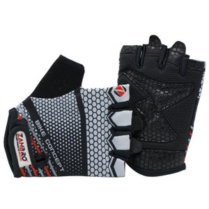 ZAHBRO Cycling Gloves Fingerless for Men and Women, Gel Padding Bike Gloves Unisex Anti-slip Pad Breathable Half Finger Glove Mountain