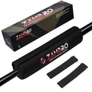 ZAHBRO Barbell Pad for Squat for Lunges Heavy duty Latex free  Portable cushion weightlifting hip thrust pad, Barbell Shoulder Support