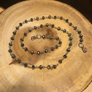 Medium Crystal Bead Mask Lanyards