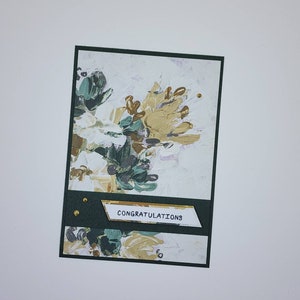 Congratulations Card | Engagement Card | Wedding Card | Anniversary Card | Floral Congratulations Card