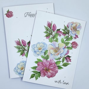 Floral Birthday Card | Female Birthday Card | Just Because Card | Thinking of You Card | Get Well | Thank You | Mothers Day Card