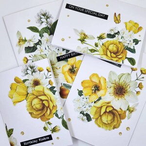 Floral Birthday Card | Female Birthday Card | Thinking of You Card | Mothers Day Card | Handmade Wedding Card