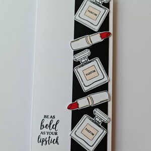 Lipstick Card | Female Birthday Card | Friendship Card | Be Bold | Goodluck Card | Thinking of You Card | Girl's Birthday | Teenage Birthday