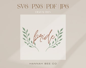 Bride Vines Boho Graphic SVG PNG JPG