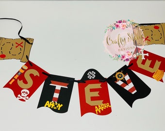 Pirate theme banner, pirate banner, pieate name banner, pirate themed banner