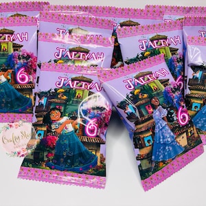 Customized chip bags, customized party favor bundle, chip bags, chip bag labels, chip bag favors