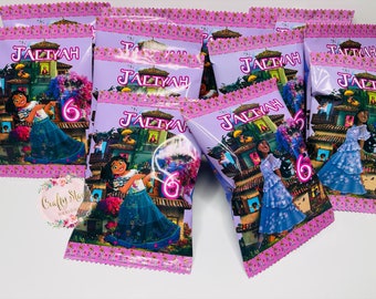 Customized chip bags, customized party favor bundle, chip bags, chip bag labels, chip bag favors