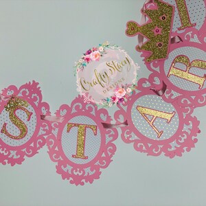 Princess Banner, Princess Birthday BAnner, Princess Birthday Sign