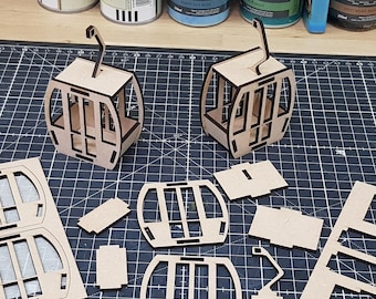 Kit de montaje cortado con láser para mini telesquí