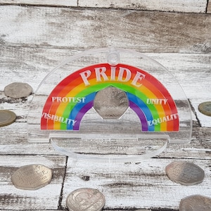 Pride UK 50p display case 50 pence holder