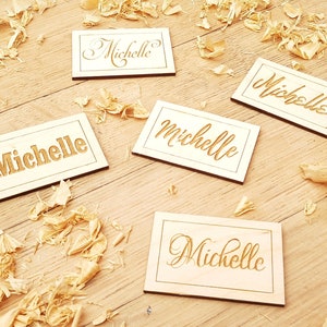 wooden name plaque