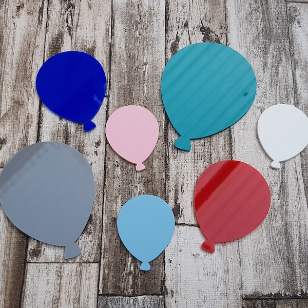 Acrylic balloon shaped craft blanks